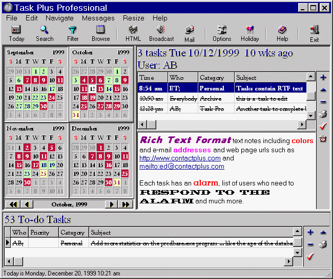 Task Plus Professional Screenshot